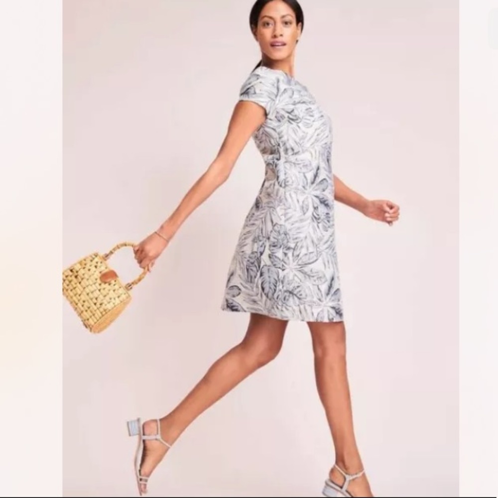 NWT J. McLaughlin Francine Dress in Indigo Leaflet